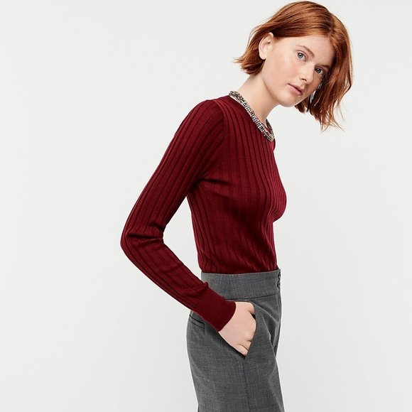 J. Crew | Sweaters | Jcrew Tippi Sweater In Ribbed Merino Wool | Poshmark